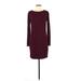 Gentle Fawn Casual Dress - Sheath: Burgundy Solid Dresses - Women's Size 6