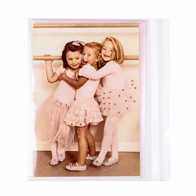 Clear Bags with Sealing Strip Flap Closure For Photos and Artwork Bag Size: 7 7/16" x 5 1/4" 100 Bags Crystal Clear Bags