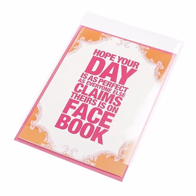 Fast Packaging No Flap Closure Clear Bags Perfect For Cards Bag Size: 4 15/16