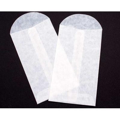 Glassine Envelopes Open End Center Seam Envelope 3 1/8" x 5 1/2" 100 Pieces