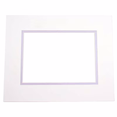Double Mats, Ivory/Silver 12