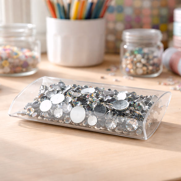 Crystal Clear Pillow Boxes (No Hanger) 2 1/2" x 7/8" x 4" 25 pack
