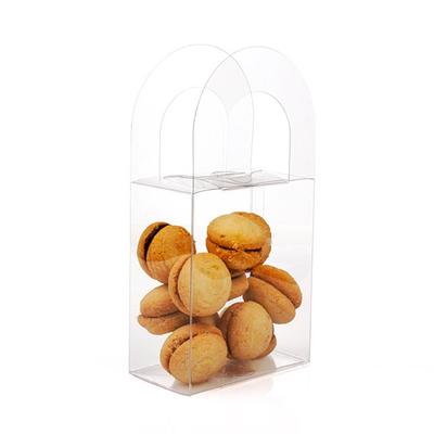 Clear Handle Box - Makeup Chocolates Gum Balls Treats Craft Kit Box Size: 4" x 2 1/4" x 4 5/8" 25 Boxes Crystal Clear Boxes