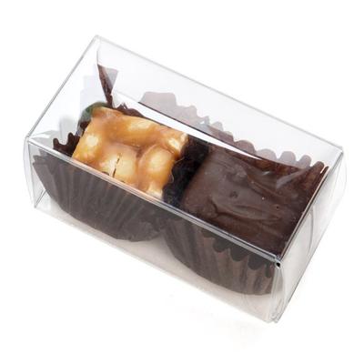 Clear Boxes for Wedding Favors Chocolates Toffee Magnets Box Size: 1 3/8" x 1 7/16 x 2 3/4"| 25 Boxes Crystal Clear Boxes