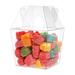 Large Clear Takeout Box - Great For Party Favors Gummy Bears Jewelry Box Size: 2 3/8" x 2" x 2 1/8" 25 Boxes Crystal Clear Boxes