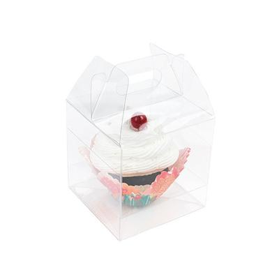 Cupcake Boxes Single Cupcake Handle Box Set 100 Sets ClearBags