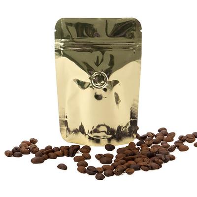 Coffee Bags Shimmer Gold Pouches with Valve 4