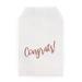 Paper Treat Bags Rose Gold Congrats 3" x 5" 100 pack GPB35RC