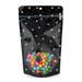 Black Holographic Stars Backed Stand Up Pouch w/ Hang Hole 5 1/8? x 3 1/8? x 8 1/8? 25 Pack ZBGHB3C