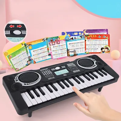 Clavier de piano électronique portable pour enfants affichage musical à LED 37 prédire clavier