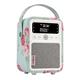 VQ Monty Portable DABﱓ Bluetooth Radio - Cath Kidston Antique Rose, Patterned