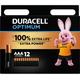 DURACELL Optimum AAA Alkaline Batteries - Pack of 12