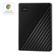 WD My Passport Portable Hard Drive - 5 TB, Black, Black