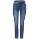 Street One Slim Fit Jeans Damen authentic indigo wash, Gr. 31-32, Baumwolle, Weiblich Denim Hosen