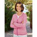 Avena Damen Strick-Jacke Rose bi-color