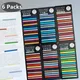 6 Packs 1800Sheet Transparent Sticky Notes Self-Adhesive BookMarkers Annotation for Reading Book