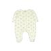 Babaluno Baby Long Sleeve Onesie: Ivory Polka Dots Bottoms - Size 3-6 Month