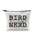 Ornithologist Gift Bird Nerd Bird Watching Zipper Makeup Bag for Bird Lovers (Bird Nerd Makeup)