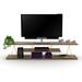 56" TV Stand Console Table, Modern Wooden Media TV Console Table Entertainment Center, with 2 Shelves, for 56 inch Low TV Unit