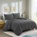 Clipped Jacquard Leaf Duvet Cover Set