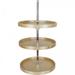 Hardware Resources 20 Inch Full Circle Birch Wood Lazy Susan Three