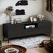 70" Modern TV Stand with Adjustable Shelves, 1 Drawer and Open Shelf, TV Console Table for Living Room