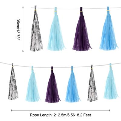 20Pcs Tassel Garland Banner with Rope