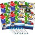 PJ Masks Imagine Ink Coloring Book Set for Boys Girls - 6 Pack Mini No Mess Coloring Books with Temporary Tattoos More | PJ Masks Party Favors Bundle