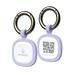 Pawaii QR Code Pet ID Tag Silent Silicone Dog ID Tag Modifiable Pet Online Profile Free Online Pet Page Emergency Contact Scan QR Receive Instant Pet Location Alert Email 1Pack (Purple)