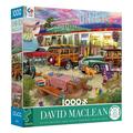 Ceaco - David Maclean Cities - Beach Diner - 1000 Piece Interlocking Jigsaw Puzzle