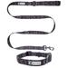 Black Tribal Male Dog Matching Collar & Leash Set XSmall Small Medium Large for boy Dogs (XSmall)