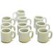 Buy Easy 10 White Gray Ceramic Coffee Mug Tea Cup Size 1 X 1.5 cm Dollhouse Miniatures Food Kitchen Docoration