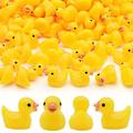 Yuronam 70 Pcs Tiny Duck Slime Charms Little Resin Duck Beads Miniature Ornament for Slime Dollhouse Garden Decoration