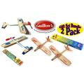 Guillows Balsa Wood Gliders Jetfire Twin Pack & Sky Streak Twin Pack Gift Set Bundle - (4 Planes Total) by Guillow