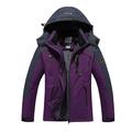 Olyvenn Deals Womens Oversized Outdoor Sprint Coat With Plush And Thickened Windproof Cycling Warm Cotton Coat Hooded Coat Fashion Relaxed Party Comfy Hooded Outwear Jackets Purple 14
