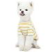 Lucky Petter Dog Shirt for Small Large Big New Dog Basic Striped T-Shirts Soft Breathable Dog Shirts Stretchable Dog Clothes Rugby Dog Shirt (X-Small Yellow)