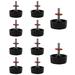 FMHXG 10pcs Fishing Spinning Reel Handle Screw Cap Black Reel Handle Screw Cap Fishing Reel Spinning Reel Outdoor Fishing Tackle Accessories Black