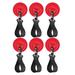 6Pcs Holder Straps Paddle Clips Inflatable Boat Paddle Storage PVC Patch Oars Keeper for Paddle Board Watercraft Rowing Canoe Red