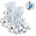 100 PCS Bungee Balls 6 Inch White Tarp Ball Bungee with Balls Heavy Duty Canopy Tarp Tie Down Ball for Camping Shelter Cargo Tent Poles-UV Resistant