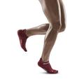 CEP Menâ€™s No Show Running Socks 4.0 | Performance No Show Compression Sock Dark Red Men III