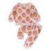 Toddler Baby Girls Halloween Outfits Set Long Sleeve Pumpkin Print Sweatshirt Drawstring Pants 2pcs Suit