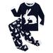 Family Feeling Little Boys Girls Rabbit Easter Pajamas bunny Cotton Blue Pjs Kid 3T