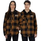 FXR Unisex Timber Insulated Flannel Jacket Copper-Black Medium (2024)