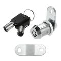 Unique Bargains 1 Set Cam Lock RV Storage Locks Keyed Alike 7/8 Cylinder Fits on 9/16 Max Door Thickness with 2 Keys