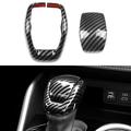 KURLTCAAU Toyota Carbon Fiber ABS Car Gear Shift Knob Cover Trim Fit for Toyota Highlander 2020 2021 2022 Compatible with Toyota RAV4 2019-2022 Car Interior Accessories