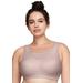 Plus Size Women's Full Figure Plus Size No-Bounce Camisole Elite Sports Bra Wirefree #1067 Bra by Glamorise in Rose Tan (Size 34 G)