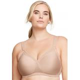 Plus Size Women's Full Figure Plus Size Magiclift Seamless T-Shirt Bra Wirefree #1080 Bra by Glamorise in Cafe (Size 38 H)