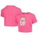 Girls Youth Pink Disney Princess Vintage Cropped T-Shirt