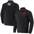 Men's NFL x Darius Rucker Collection by Fanatics Charcoal New York Giants Shacket Full-Snap Jacket