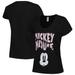 Women's Mickey Mouse Black & Friends Face Scoop Neck T-Shirt